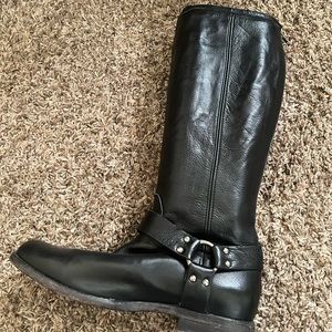 Frye black leather boots